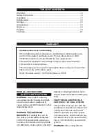 Preview for 2 page of Craftsman 71.74295 Operator'S Manual