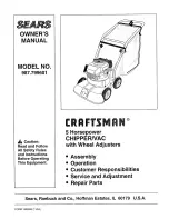 Craftsman 79960 Owner'S Manual preview