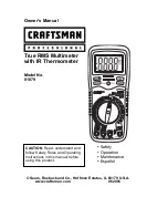 Preview for 1 page of Craftsman 81079 Owner'S Manual