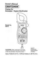 Preview for 1 page of Craftsman 82011 Owner'S Manual