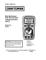Craftsman 82315 Owner'S Manual preview