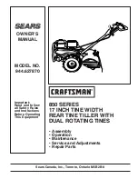 Craftsman 850 Series Owner'S Manual preview