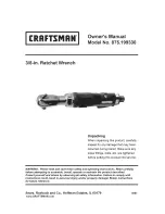 Предварительный просмотр 1 страницы Craftsman 875.199330 Owner'S Manual