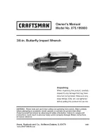 Предварительный просмотр 1 страницы Craftsman 875.199800 Owner'S Manual