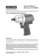 Предварительный просмотр 1 страницы Craftsman 875.199860 Owner'S Manual