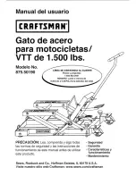 Предварительный просмотр 13 страницы Craftsman 875.50190 Operator'S Manual