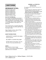 Craftsman 875.528280 Assembly And Operating Instructions предпросмотр