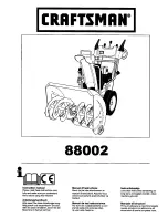 Preview for 1 page of Craftsman 88002 Instruction Manual