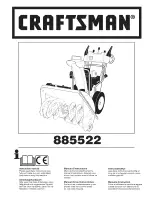 Preview for 1 page of Craftsman 885522 Instruction Manual