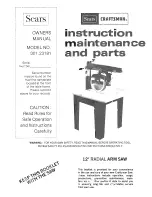 Preview for 1 page of Craftsman 901.23181 Owner'S Manual