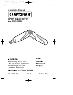 Preview for 1 page of Craftsman 909.22555 Instruction Manual