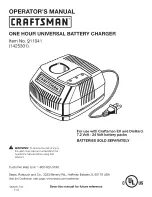 Preview for 1 page of Craftsman 911 041 Operator'S Manual