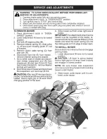 Preview for 21 page of Craftsman 917.20390 Operator'S Manual