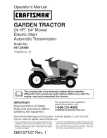 Предварительный просмотр 1 страницы Craftsman 917.20403 Operator'S Manual