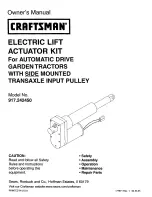 Preview for 1 page of Craftsman 917.242450 Owner'S Manual