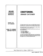 Preview for 20 page of Craftsman 917.249393 Owner'S Manual