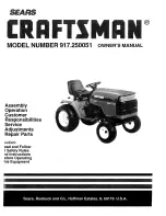 Craftsman 917.250051 Owner'S Manual предпросмотр