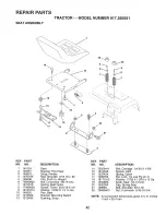 Предварительный просмотр 42 страницы Craftsman 917.250551 Owner'S Manual