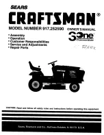 Craftsman 917.252590 Owner'S Manual предпросмотр