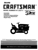 Предварительный просмотр 1 страницы Craftsman 917.252711 Owner'S Manual