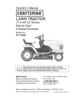 Craftsman 917.25350 Operator'S Manual предпросмотр