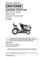 Craftsman 917.25436 Operator'S Manual предпросмотр