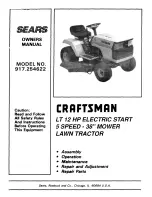 Craftsman 917.254622 Owner'S Manual preview