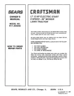 Preview for 52 page of Craftsman 917.254640 Owner'S Manual