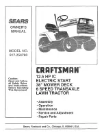 Craftsman 917.254780 Owner'S Manual preview