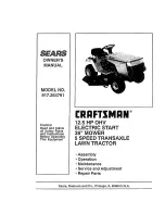 Предварительный просмотр 1 страницы Craftsman 917.254791 Owner'S Manual