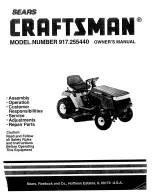 Craftsman 917.255440 Owner'S Manual предпросмотр