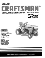 Craftsman 917.25545 Owner'S Manual preview