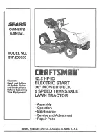 Craftsman 917.25552 Owner'S Manual preview