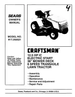 Preview for 1 page of Craftsman 917.255521 Owner'S Manual