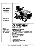 Craftsman 917.255551 Owner'S Manual preview