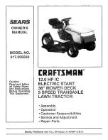 Craftsman 917.255560 Owner'S Manual предпросмотр