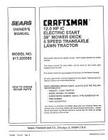 Preview for 52 page of Craftsman 917.255560 Owner'S Manual