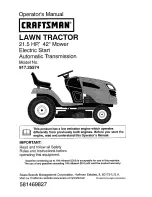 Craftsman 917.25574 Operator'S Manual предпросмотр