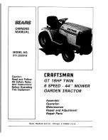 Предварительный просмотр 1 страницы Craftsman 917.255919 Owner'S Manual