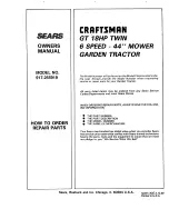 Предварительный просмотр 52 страницы Craftsman 917.255919 Owner'S Manual