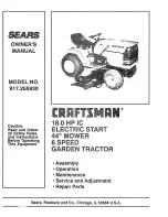 Craftsman 917.255930 Owner'S Manual preview