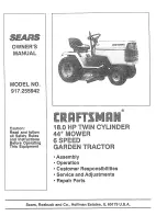 Предварительный просмотр 1 страницы Craftsman 917.255942 Owner'S Manual