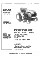 Craftsman 917.255960 Owner'S Manual preview