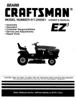 Предварительный просмотр 1 страницы Craftsman 917.256561 Owner'S Manual