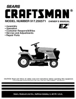 Craftsman 917.256571 Owner'S Manual предпросмотр