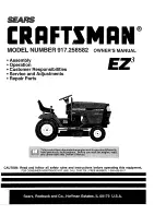 Craftsman 917.256582 Owner'S Manual предпросмотр