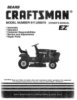 Preview for 1 page of Craftsman 917.25667 Owner'S Manual