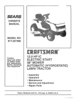 Craftsman 917.25736 Owner'S Manual preview