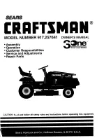 Craftsman 917.257641 Owner'S Manual предпросмотр