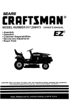 Craftsman 917.258473 Owner'S Manual preview